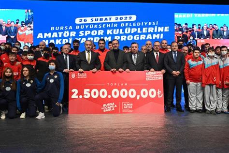 Bursa Büyükşehir Belediyesinden amatör kulüplere destek